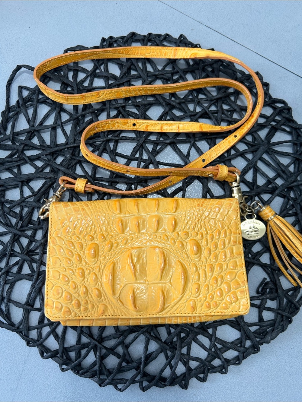 Brahmin Minuette Melbourne Crossbody Bag Vibrant Yellow